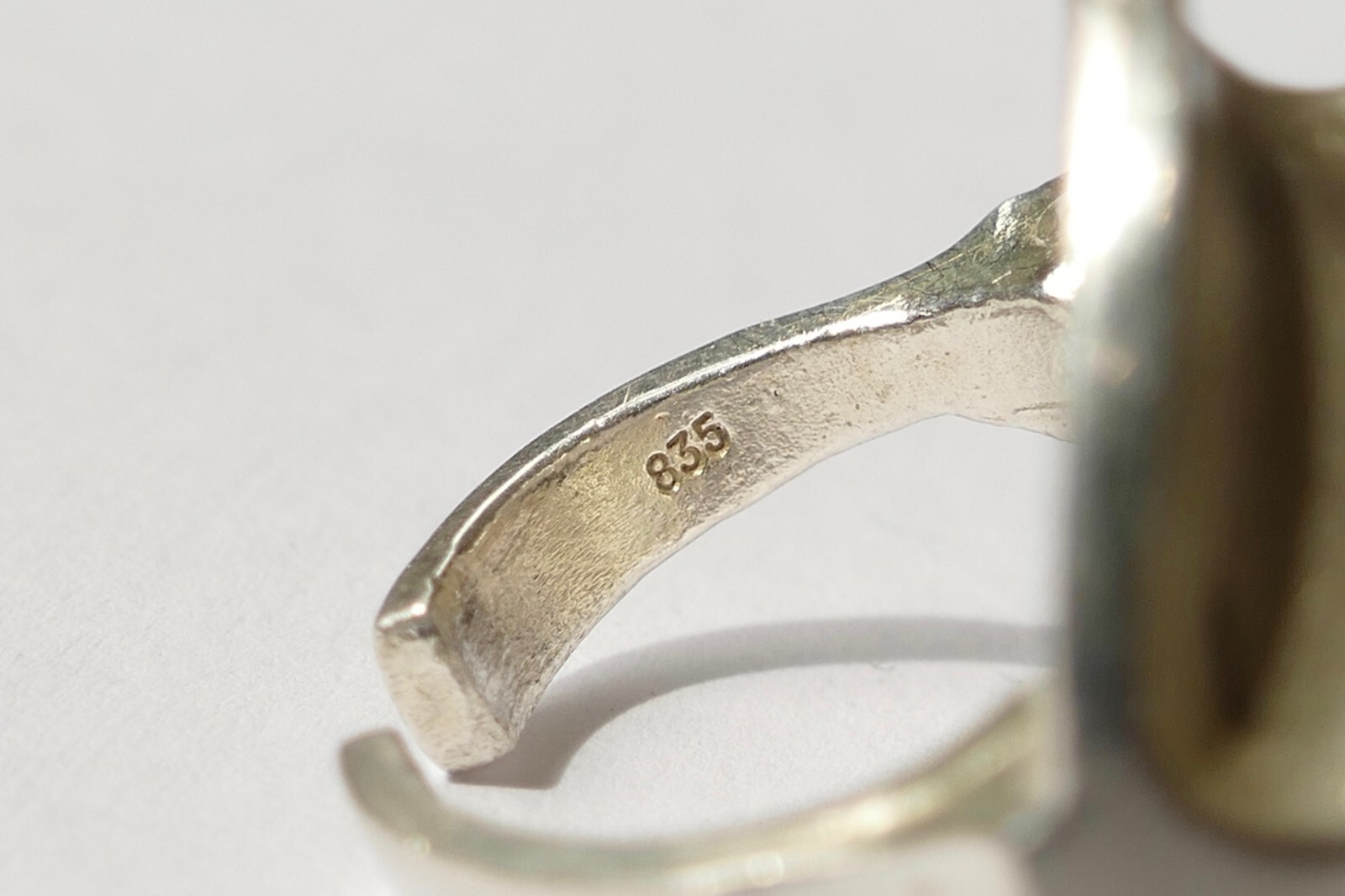 Ring designer ring simple timeless 835 silver vin… - image 4