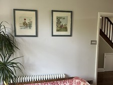 2 x pair of Chinese China oriental Asian prints “ornements de la chine”