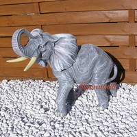 Afrikanischer Elefant Dekofigur Deko Figur Statue Skulptur Afrika Dekoration