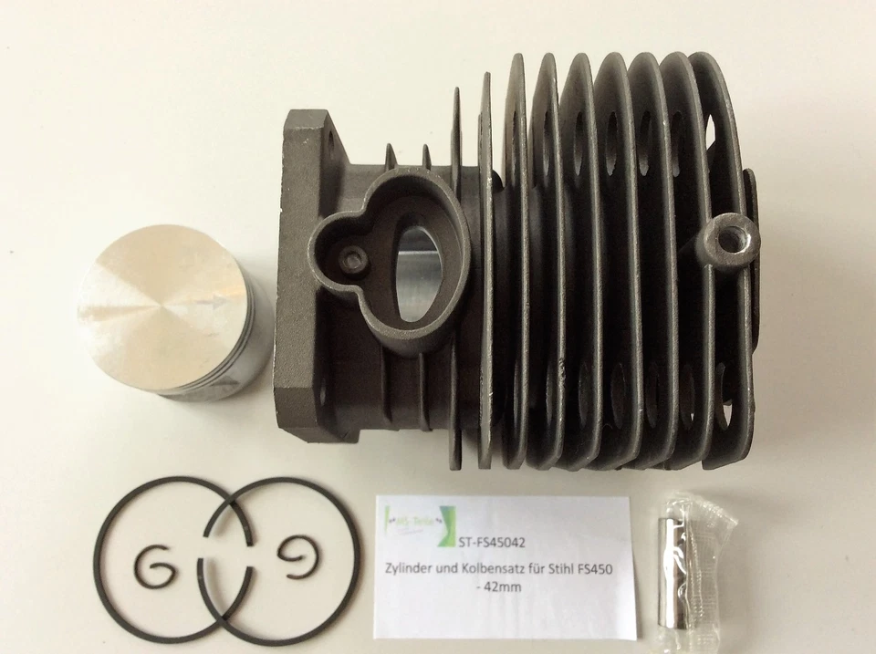 Zylinder und Kolbensatz passend für Stihl FS450 - 42 mm Cylinder and piston Kit