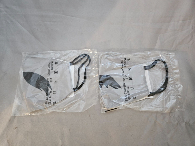 Two New Mustache Face Mask Protectors - Novelty Stache