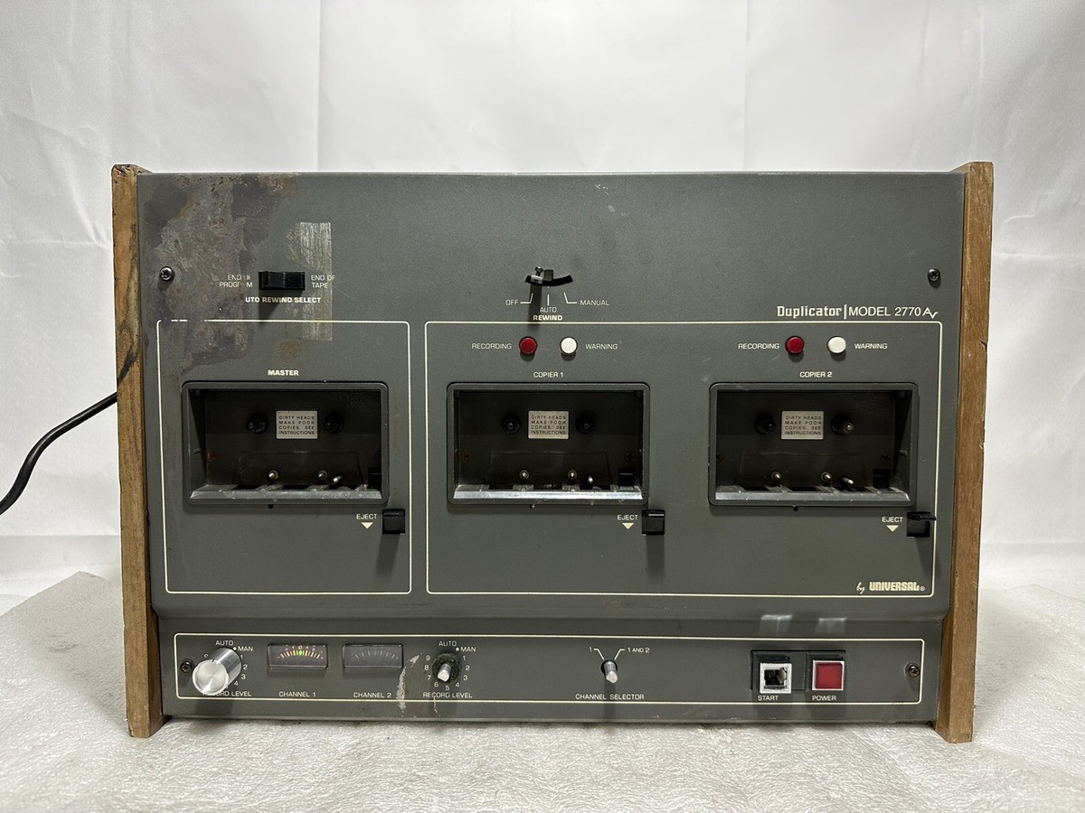Vintage Wollensak 2770 AV ~ Cassette Tape Duplicator ~ WORKING