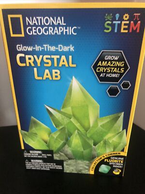 Giochi Preziosi National geographic - Kit Crystal garden Per Esperimenti Creativi, Fai crescere Alberi Cristallini e Colorali, Include Geode Autentica, Per bambini a partire dai 6 anni