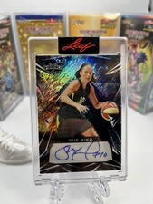 Sue Bird 2023 Leaf Vibrance Black Prismatic Refractor AUTO 4/4 Seattle Storm