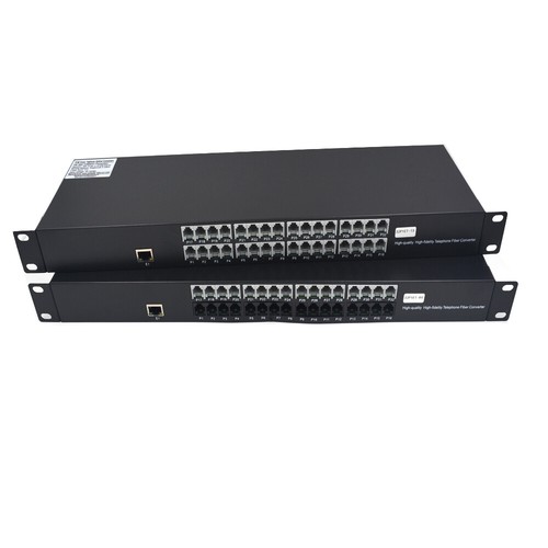 32 Channels PCM Voice Telephone Extenders - Tel / Ethernet over Fiber Optic SC - Afbeelding 3 van 7
