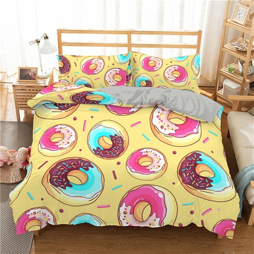 Sweet Donut Doona Duvet Cover Bedding Set Single Double Queen King Quilt Covers - Bild 4 von 35