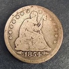 1854 Seated Liberty Quarter 25c with Arrows -- Ships Free