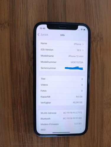 iPhone 12 mini, Blau, 64 GB, 4 GB RAM, ohne Simlock, Dual-SIM, super Zustand - Zdjęcie 5 z 9