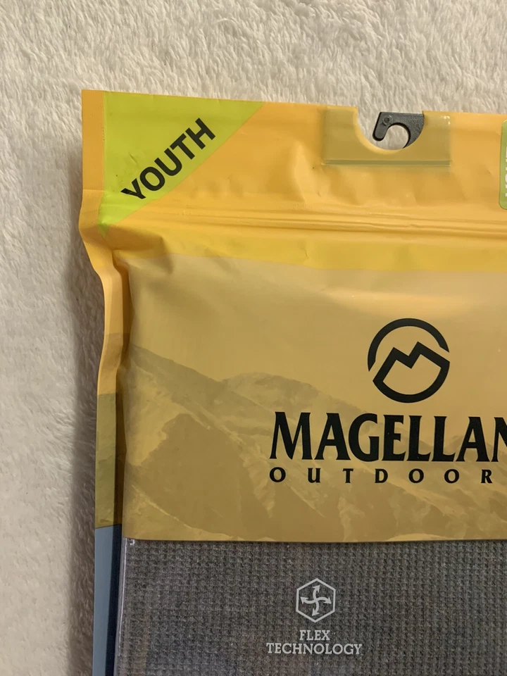 Magellan Exterior NUEVO Conjunto de Capa Base Grande para Niños Tejido Gofre Carbón Foto 4 de 4
