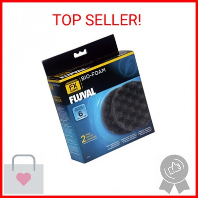 Fluval FX4/FX5/FX6 Bio-Foam, Replacement Aquarium Filter Media, 2-Pack, A239