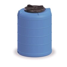 Serbatoio Acqua Cisterna in Polietilene 150 LIitri Verticale con Raccordo Ottone