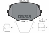 Textar Bremsbelagsatz, Scheibenbremse 2335404 FüR Mazda