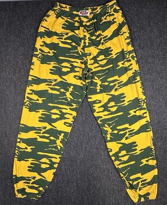 Vintage Blitz Wear Sweatpants Green And Yellow Green Bay Packers 1990s NFL Sz XL