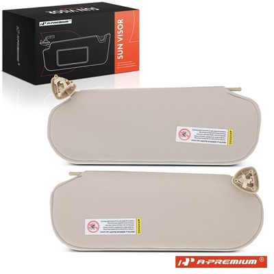 A-Premium Pair Beige Sun Visor Replacement for Chevrolet Express GMC Savana 1500