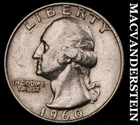 1960-D Washington Quarter- Silver- Scarce Better Date No Reserve #J261