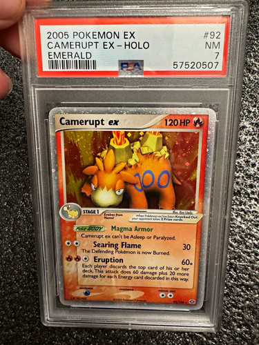 2005 Pokemon EX Emerald Camerupt ex 92/106 Ultra Rare Holo PSA 7
