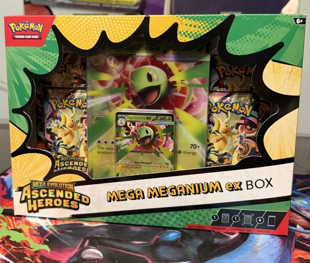 Pokemon TCG Ascended Heroes Mega Meganium ex Box 