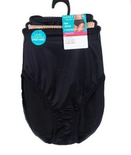 3-Pack VANITY FAIR Radiant Women  s 5XL Undershapers Hi-Cut Satin Briefs
