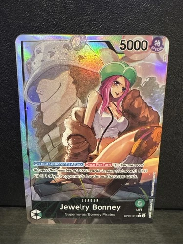 Jewelry Bonney OP07-019 Alternate Art Leader 500 Years In The Future NM