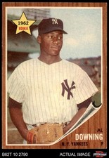 1962 Topps #219 Al Downing Yankees RC 7.5 - NM+