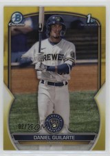 2023 Bowman Chrome Prospects Yellow Refractor 2/75 Daniel Guilarte #BCP-21 g2u