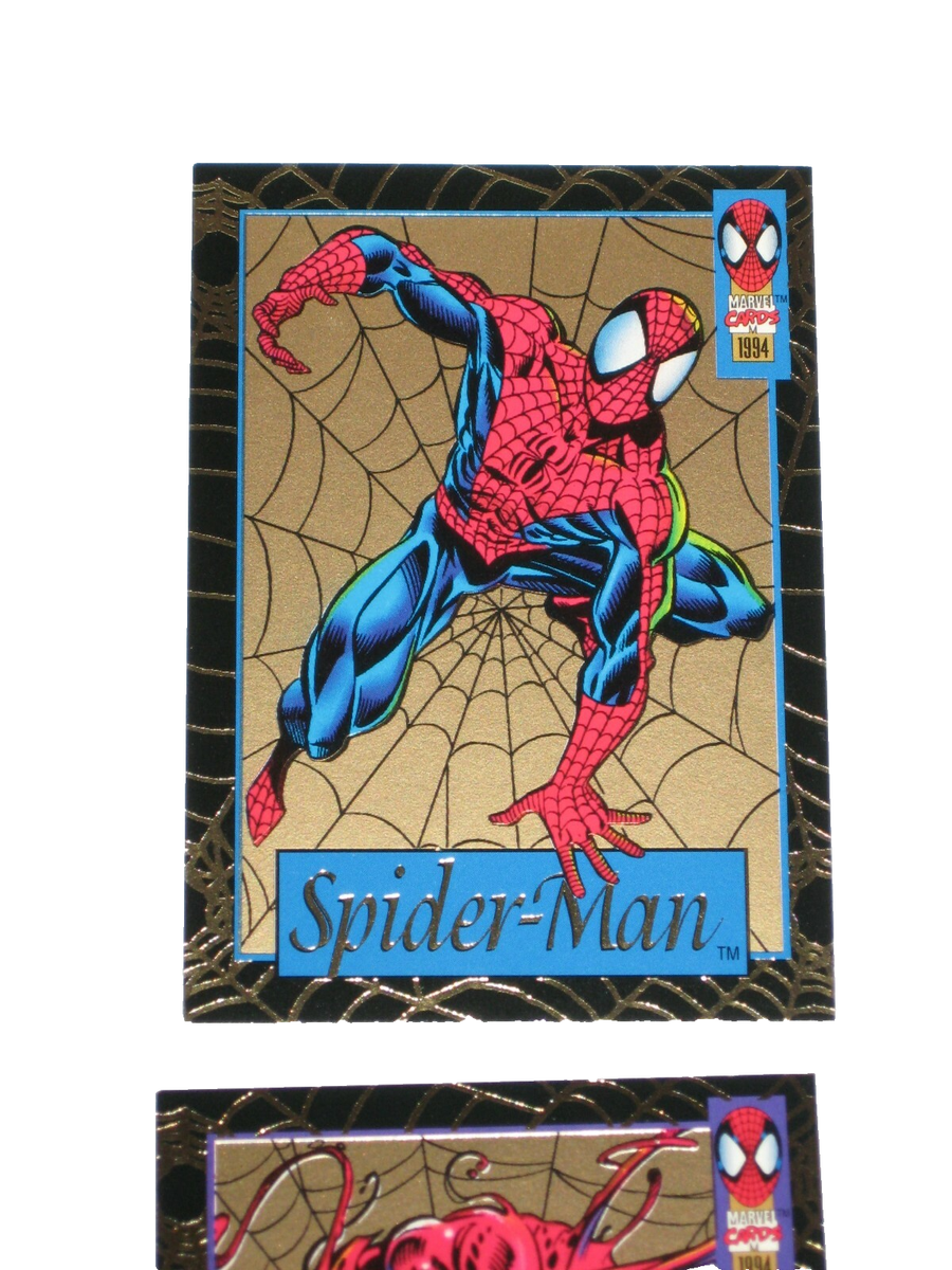 1994 FLEER AMAZING SPIDERMAN GOLD WEB CHASE 6 CARD SET VENOM