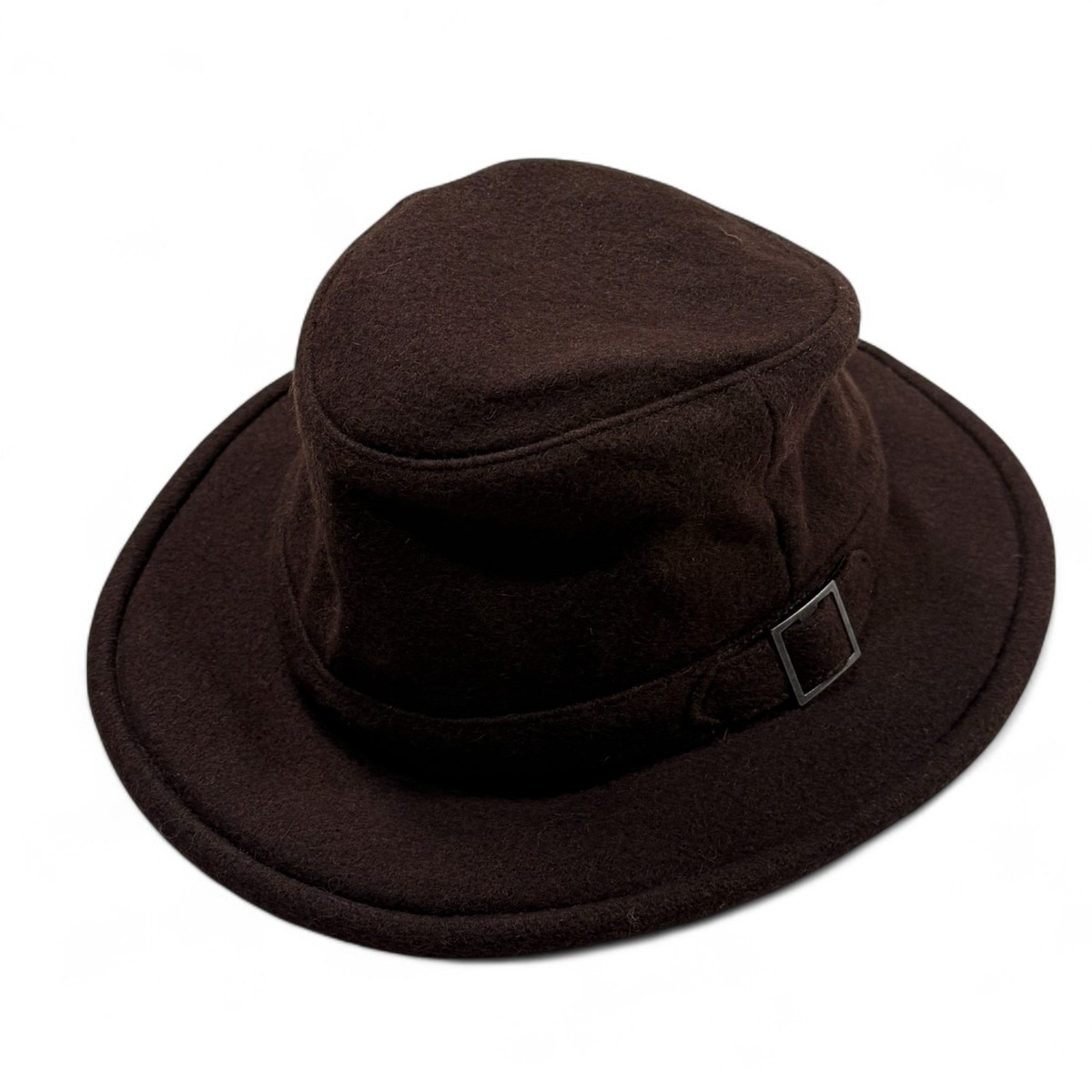 Rei Tilley Winter Hat Wool UPF 50+ Crushable Ear Flaps Buckle Brown 1/8  Fedora