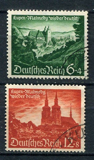 German Reich WW II : Eupen and Malmedy set from 1940 - used