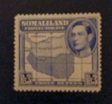 Somaliland 1938 3r Bright Blue Sg103 MH