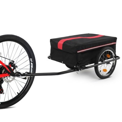 Bike Cargo Trailer Bicycle Wagon Trailer Storage Cart with Removable Cover