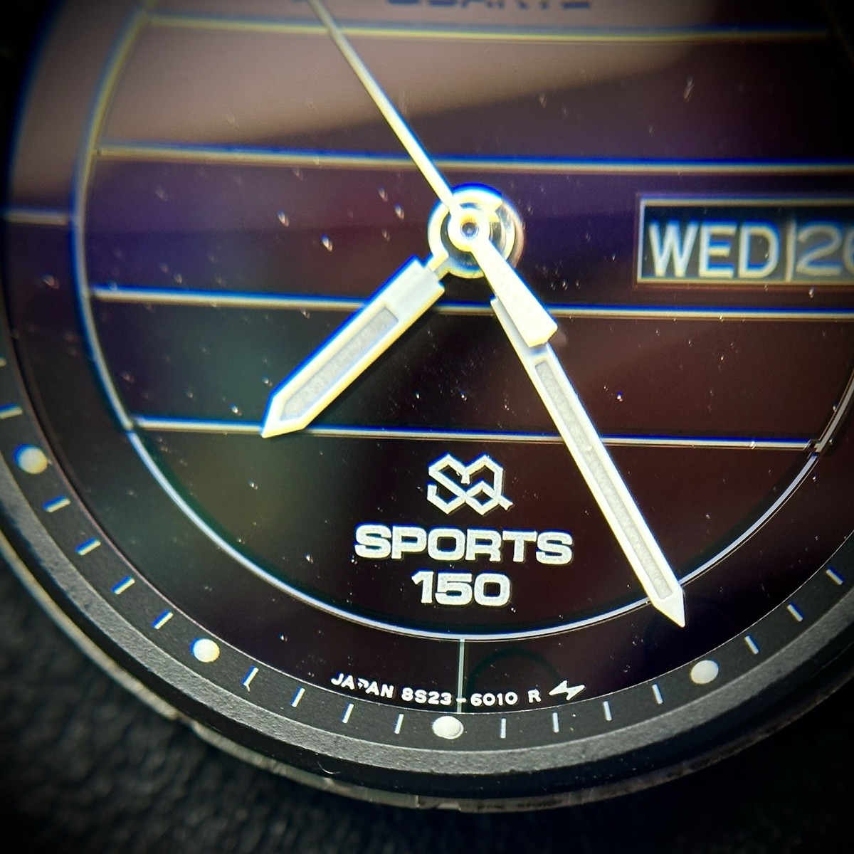 RARE! 1986 Seiko Solar Sports 150 Quartz Watch 8S23-6010 - Needs 