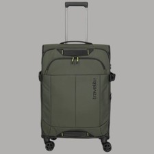 Trolley Travelite Briize valigia espandibile 4 ruote con carrello Tg M khaki