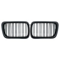 KüHlergrill Nieren Grill FüR BMW 3Er E36 LCI 11.1996–1999 Doppelstreifen Schwarz