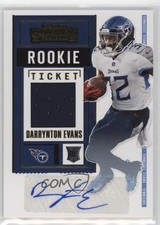 2020 Panini Contenders Rookie Ticket Swatches /200 Darrynton Evans Auto 0r4