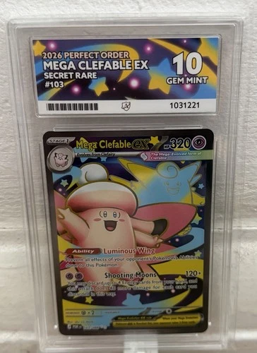 Pokémon TCG Mega Clefable EX ACE 10 Gem Mint
