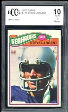 1977 Topps #177 Steve Largent Rookie Card BGS BCCG 10 Mint+