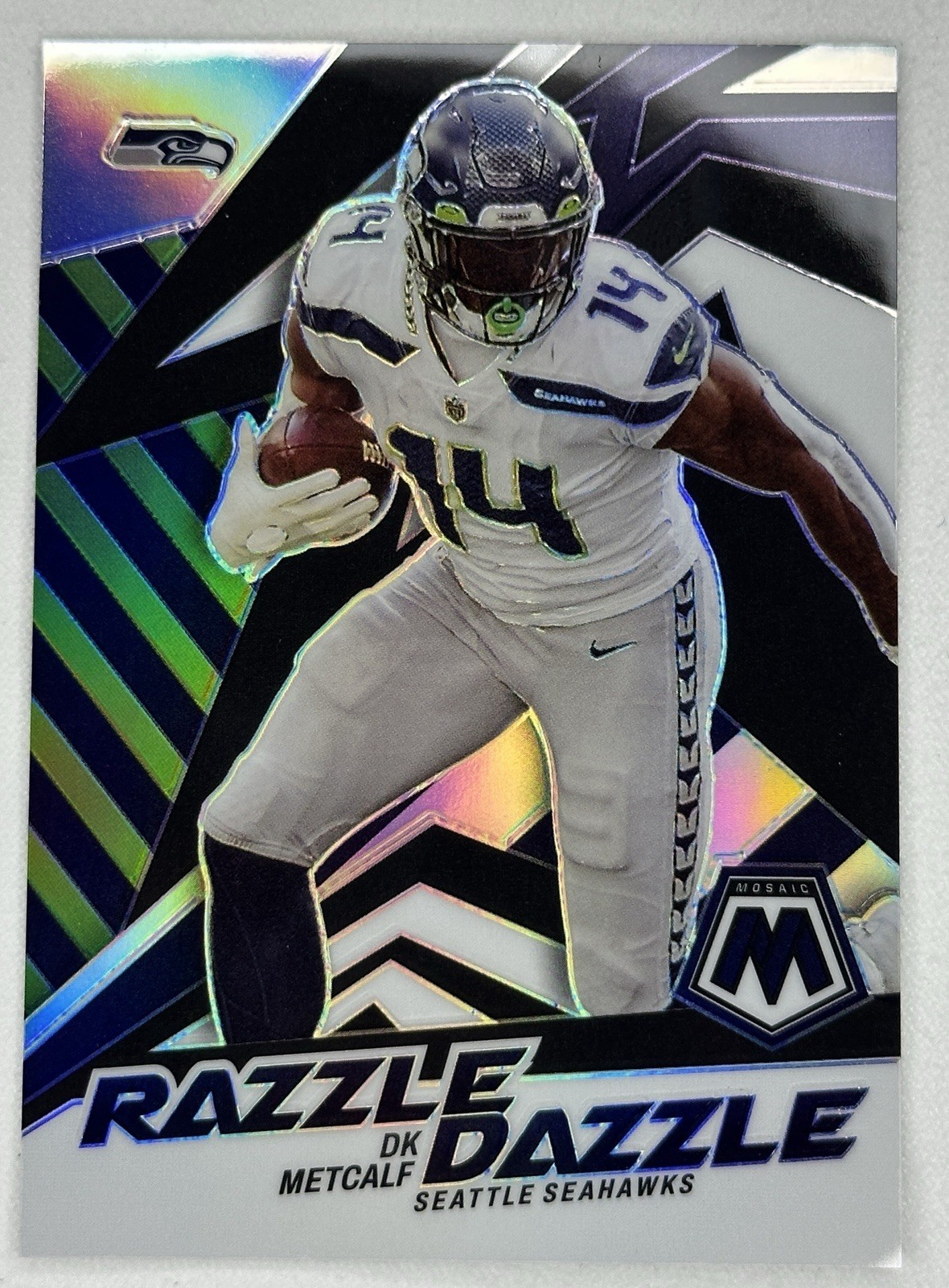 2022 Mosaic DK Metcalf Razzle Dazzle #RD-14 Seattle Seahawks