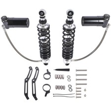 Remote Reservoir Rear Suspension Shocks Fit for Harley Electra Road Glide 14-24