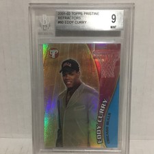 2001-02 Topps Pristine Refractors Eddy Curry Rookie Card BGA 9 Mint. rookie card picture