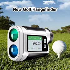 DT Golf Rangefinder 600 Meters with LCD Touch Screen USB Charging-White