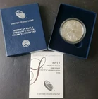 2017 W Burnished $1 American Silver Eagle Dollar