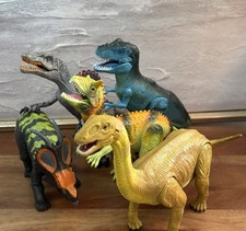 Kid Galaxy Lot of 5 Dinosaurs Tested -Lights Sounds Work. Posesble
