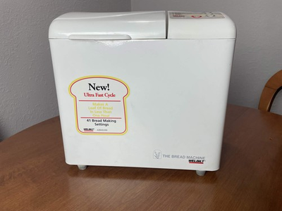 #ad WEL BILT ABM8200 Bread Machine Maker Ultra Fast Cycle 41 Settings White $40.00
