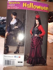 Simplicity Pattern 0864 Halloween Historical Size 14 To 22