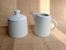 VAN WELL/WELLCO Design ATRIUM/LILLI Porzellan Zuckerdose+MilchSahnekännchen weiß