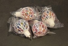 4pcs Mini Rainbow Stress Balls Squishy Sensory Fidget Squeeze Toy Set - NEW