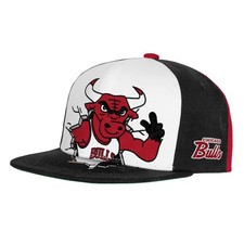 Youth Mitchell  Ness Black Chicago Bulls Mascot Snapback Hat