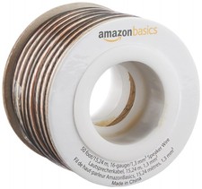 Amazon Basics 16-Gauge Speaker Wire Cable, 50 feet, Transparent
