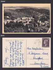 LUXEMBOURG 1952, Vintage postcard, Clervaux, Posted