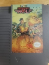 5 NES GAME LOT - Ninja Gaiden II, Operation Wolf, Ljn NFL, Ljn Jaws, Baseball